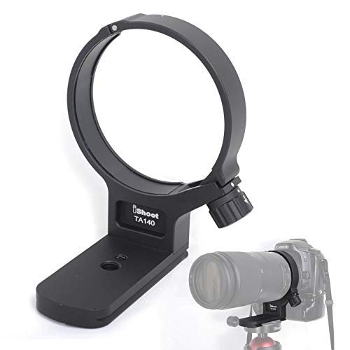 iShoot メタルのリング式三脚座、レンズサポート、三脚マウントリング for Tamron 100-400mm F/4.5-6.3 Di VC USD 望遠レンズ モデル A035 (Canon AFA035C-700、Nikon AFA035N-70