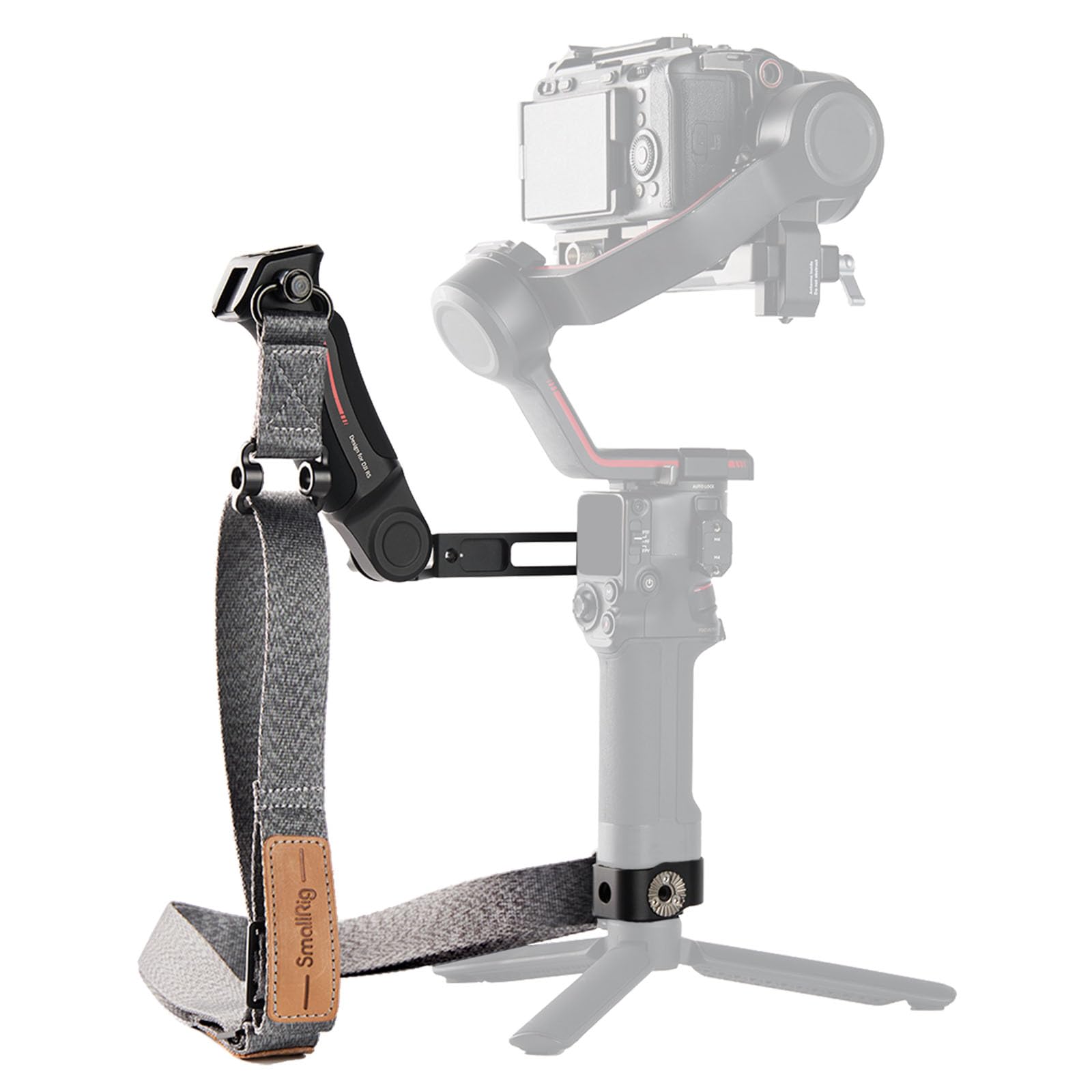 SmallRig スリングハンドルキット DJI対応 RS 2/RS 3/RS 3 Pro用ショルダーサポート 軽量化ショルダーストラップ付き ハンドグリップ 折りたたみ式 スタビライザー用 カメラアクセサリー 4383
