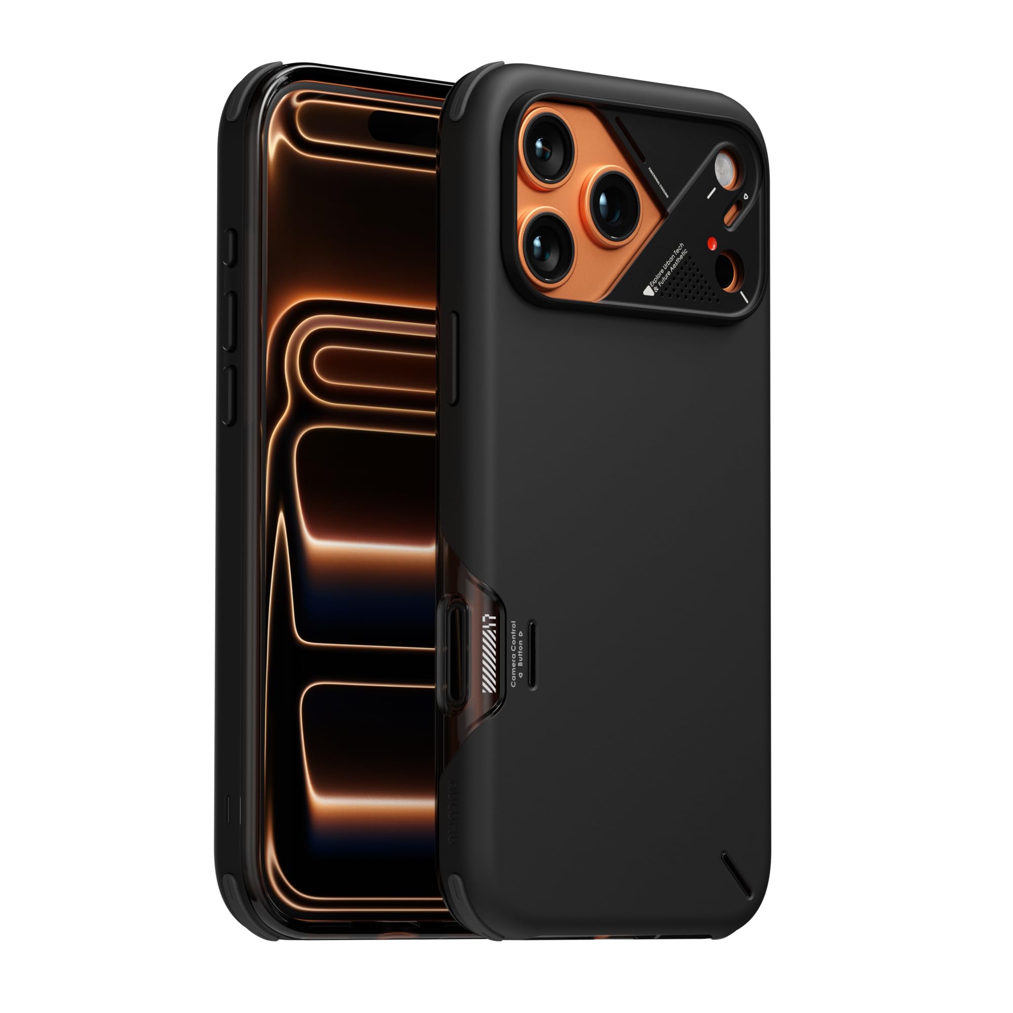 Aulumu A17 iPhone 17 Pro ケース 【耐衝撃・米軍MIL規格】 MagSafe対応 CoolHyper冷却システム搭載 カメラコントロールボタン 急速充電対応 マグネット搭載 高耐久 アルミ合金カメラフレーム ブラック