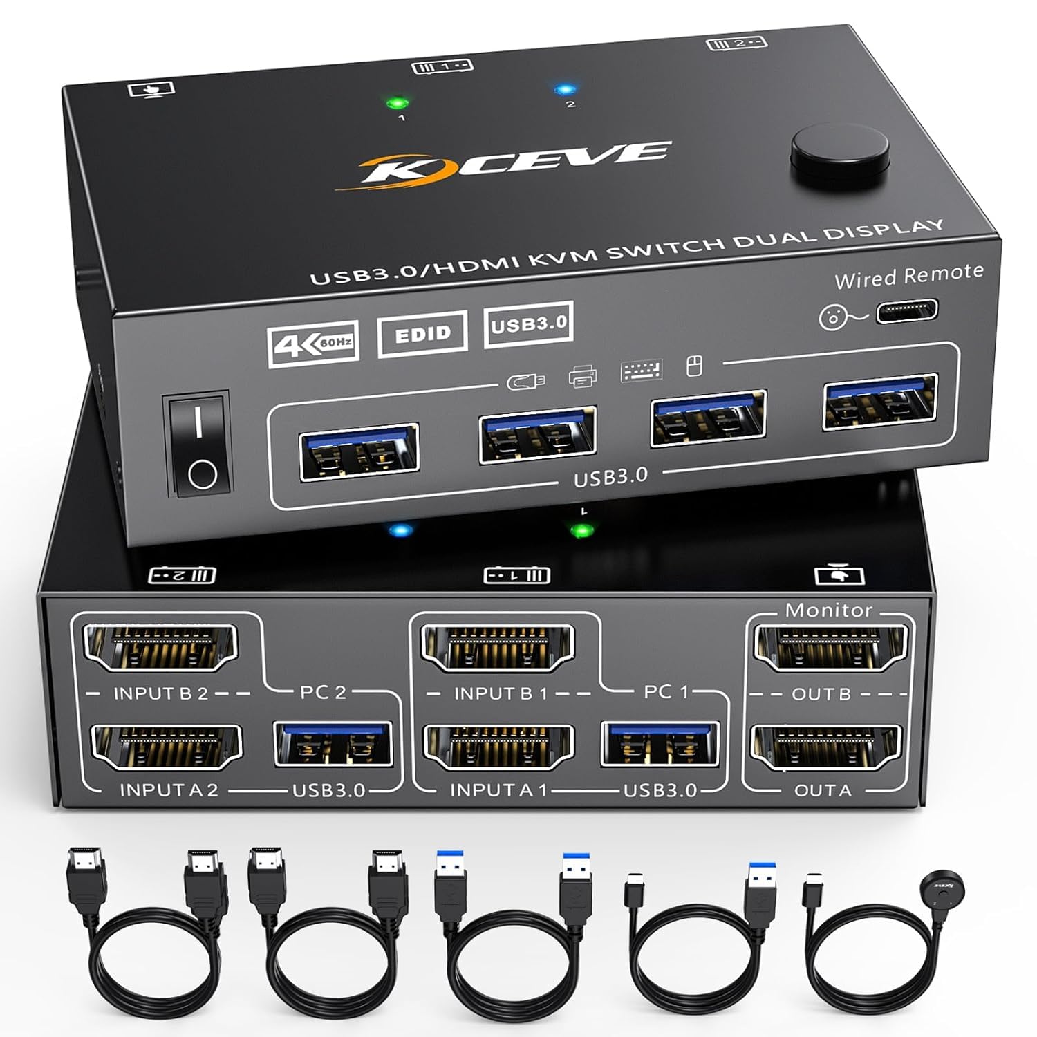 AIMOS デュアルモニター USB3.0 KVM 切替器 2入力2出力 Amazon.co.jp: 【Amazon.co.jp 限定】HDMI KVM 切替器 2PC 切替