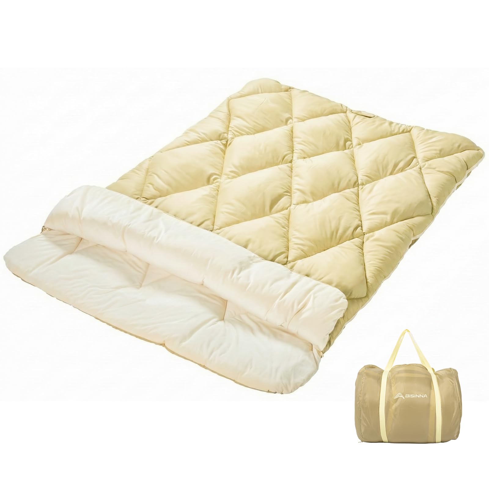 BISINNA 寝袋, コンパクト アウトドアシュラフ, 封筒型スリーピングバッグ, キャンプ用 (3.2kg)｜SelectSHOP 岐阜 店