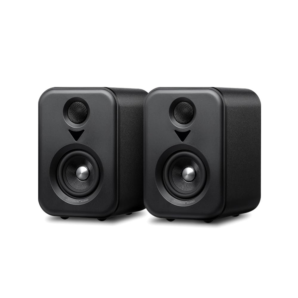 AIYIMA S400 【更新モデル 】100Wブックシェルフアクティブスピーカー デュアルモード3インチBluetooth HiFiホームサブウーファー音楽システムTVコンピュータ用