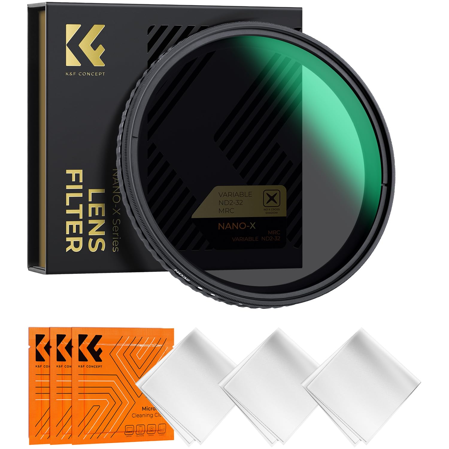 K&F Concept 37mm 可変NDフィルター ND2-ND32 X状ムラなし 日本製AGC光学ガラス HD超解像力 超低い反射率 28層ナノコーティング 撥水撥油キズ防止 薄枠 ビデオ/風景撮影のレンズフィルター【メーカー直営店】その他