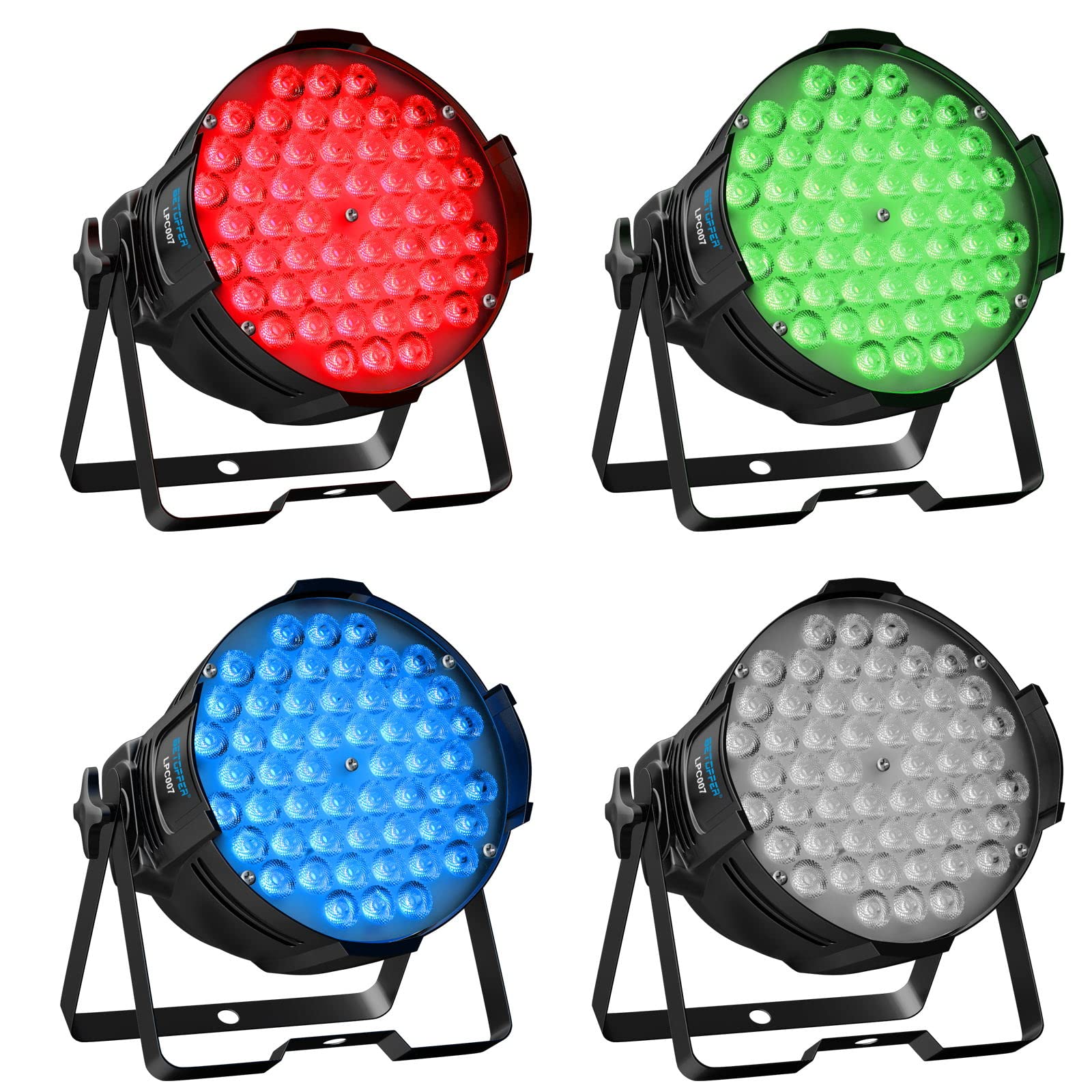 BETOPPER ディスコライト LPC007 54x3W RGB LED 舞台照明 6色変換ステージライト ステージ照明 DMX512 3/7CH パーティライト スポットライト DJ disco light クラブライト専門設備 高輝度 音声連動 舞台|SelectSHOP 岐阜 店
