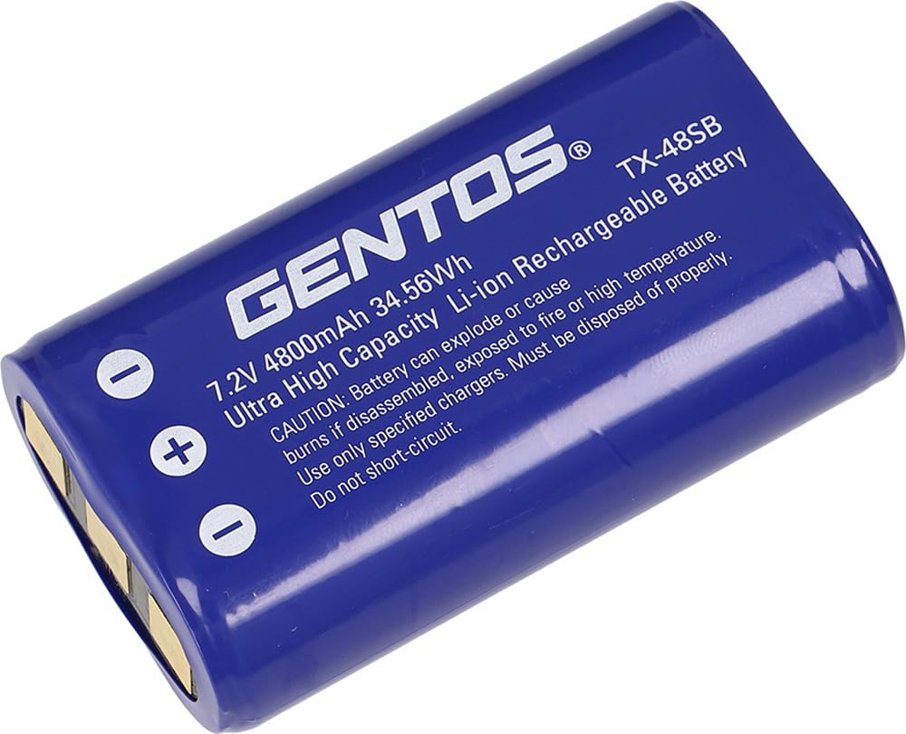 GENTOS(ジェントス) LED ヘッドライト TXシリーズ TX-D434R用 専用充電池 TX-48SB