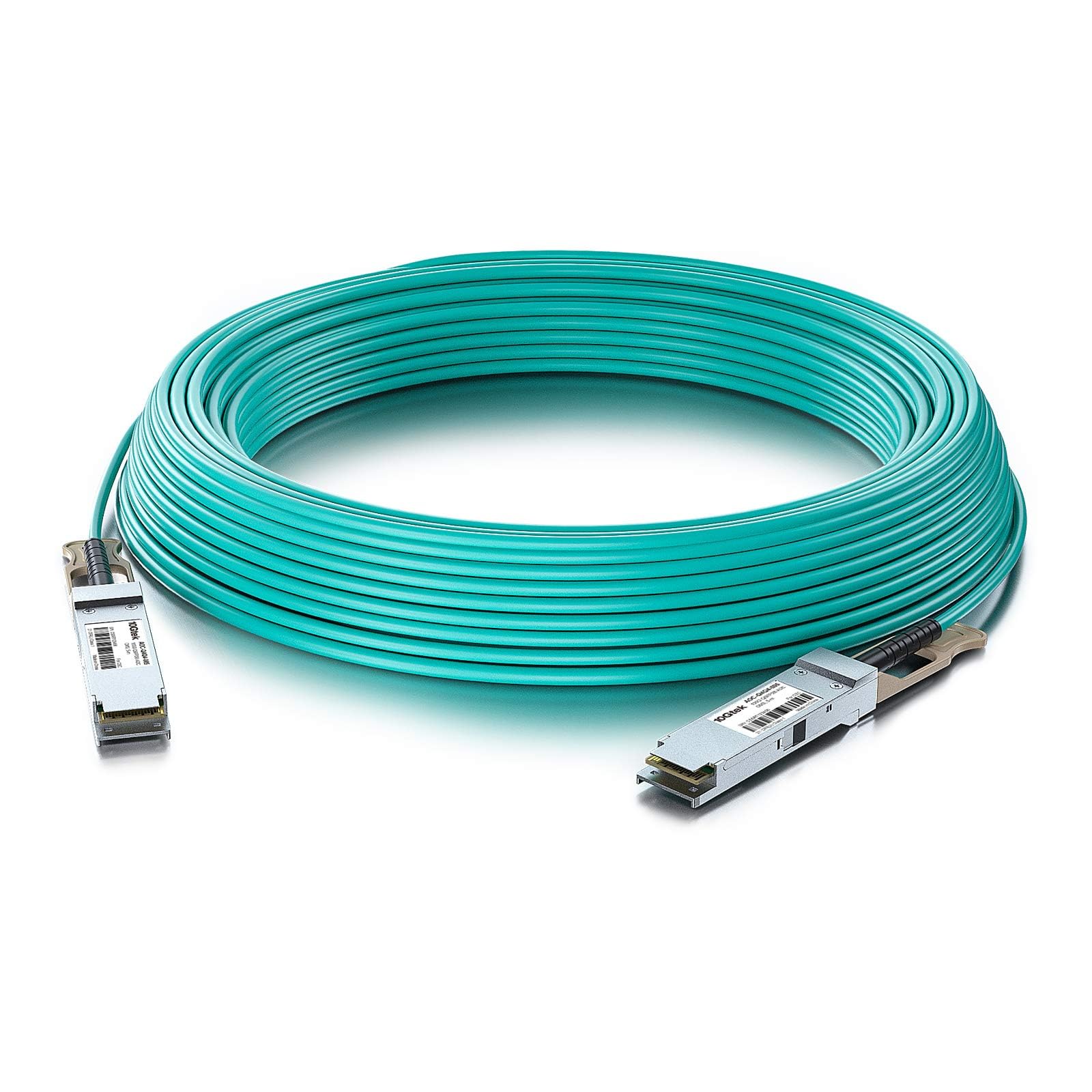 10Gtek 100G QSFP28 AOCケーブル アクティブ 光ケーブル 100GBASE to QSFP28(EDR) OM3 AOC JNP-QSFP28-AOC-5M互換 5m