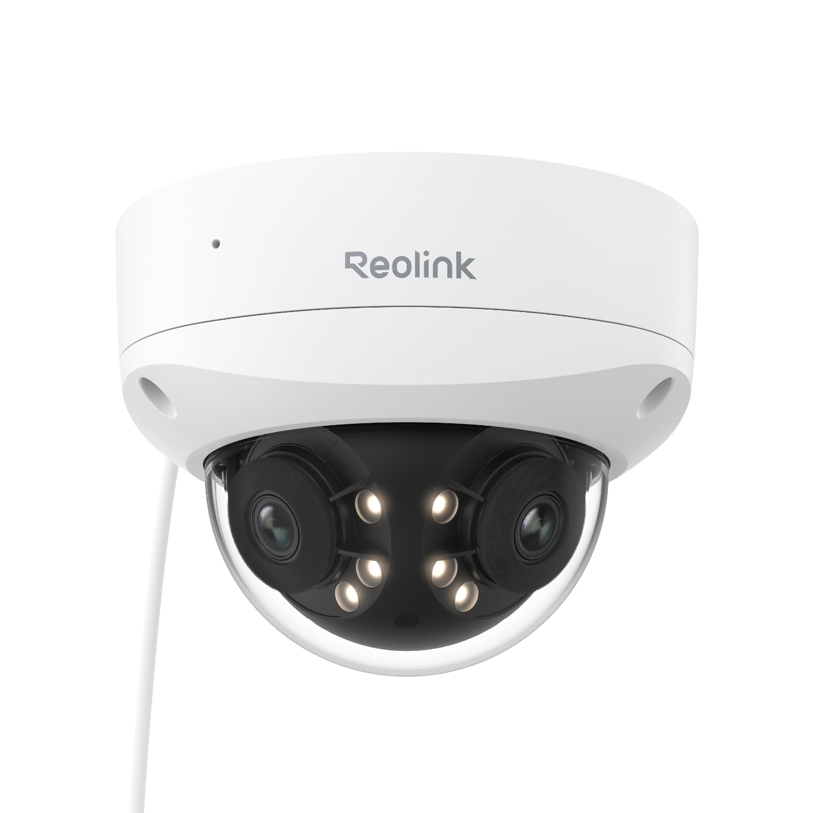 Reolink 防犯カメラ 800万高画素 180度超広角 PoE有線 IK10耐衝撃 IP67防水防塵 4K 監視カメラ 屋外 人物/車両/動物検出 カラーナイトビジョン 双方向音声 24h常時録画 SDカード記録 デュアルレンズ Reolink録画機連