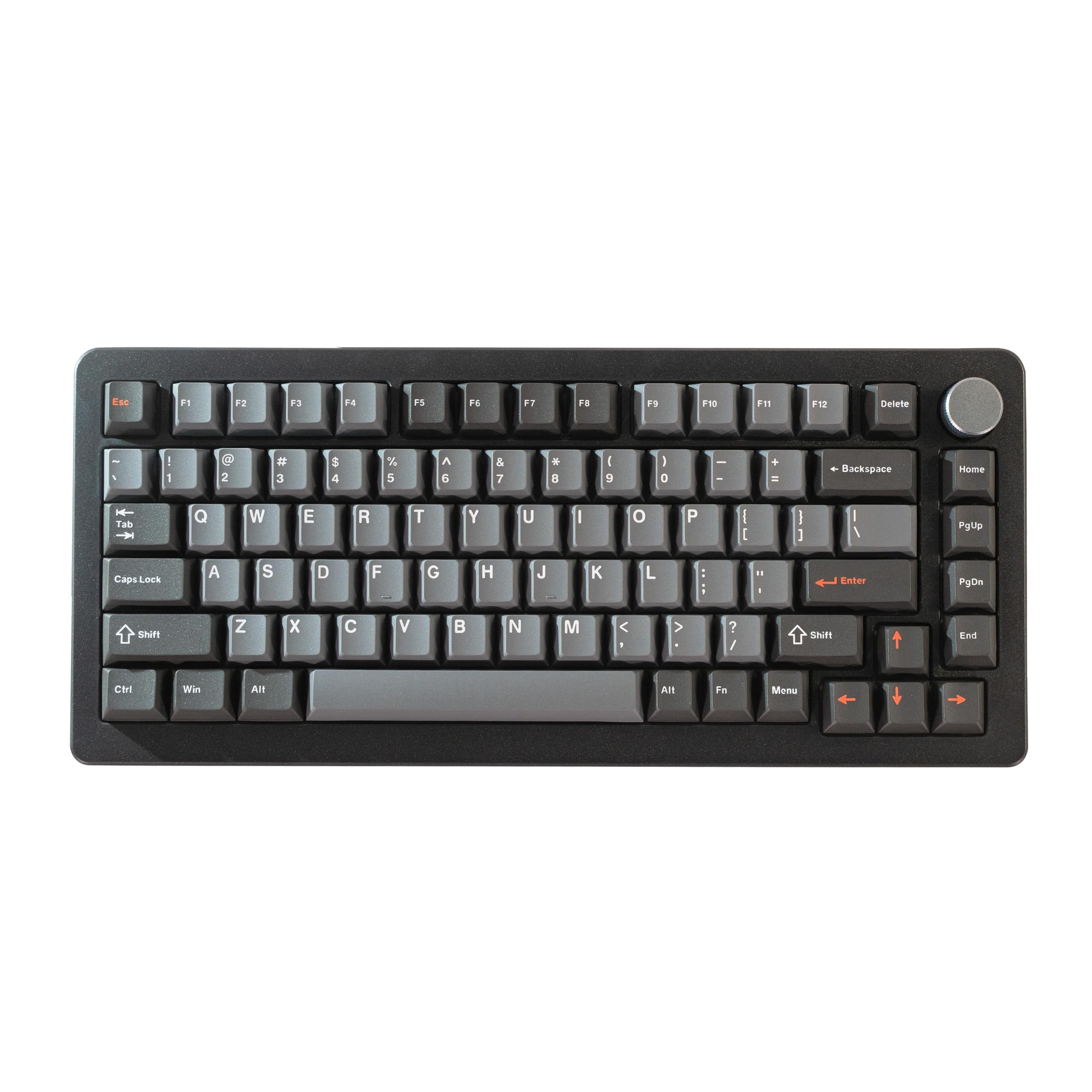 DrunkDeer A75 Pro 磁気スイッチキーボード ラピッドトリガー メカニカルゲーミングキーボード 調節可能なアクチュエーションホールスイッチ RGB PBT キーキャップ コンパクト TKL 82キー 有線USB ノブ付き