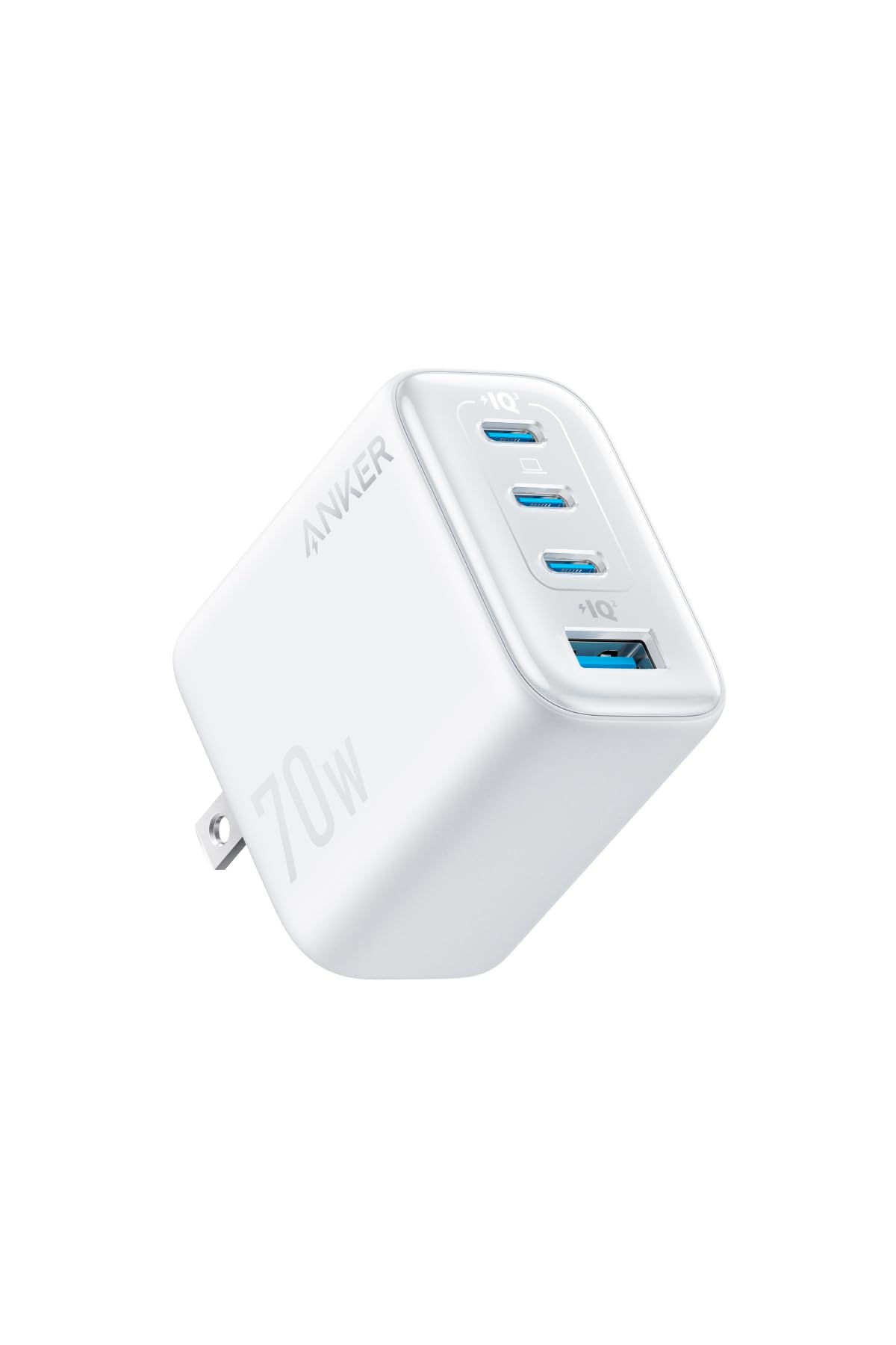Anker Zolo Charger (70W, 4 Ports) ホワイト【 PD対応/PSE技術基準適合】iPhone シリーズ/Air MacBook Windows PC iPad Galaxy Android スマートフォン ノートPC 各種 そ