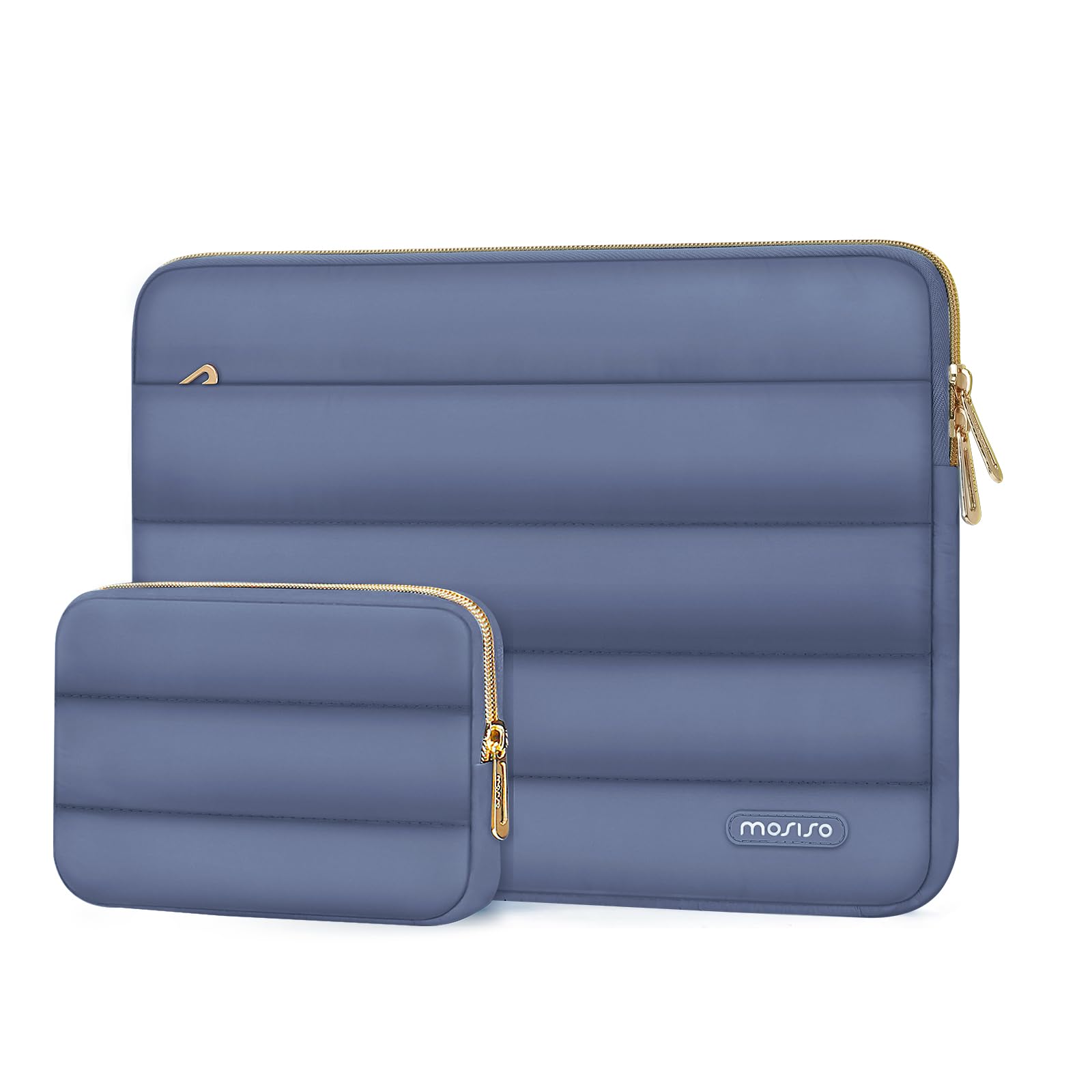 MOSISO ふわふわなラップトップスリーブケース 対応機種 MacBook Pro 16 インチ M4 M3 M2 M1 2024-2019/Pro Retina 15 A1398、15-15.6 インチ ノートパソコン、小さなケース付き ポリエステル