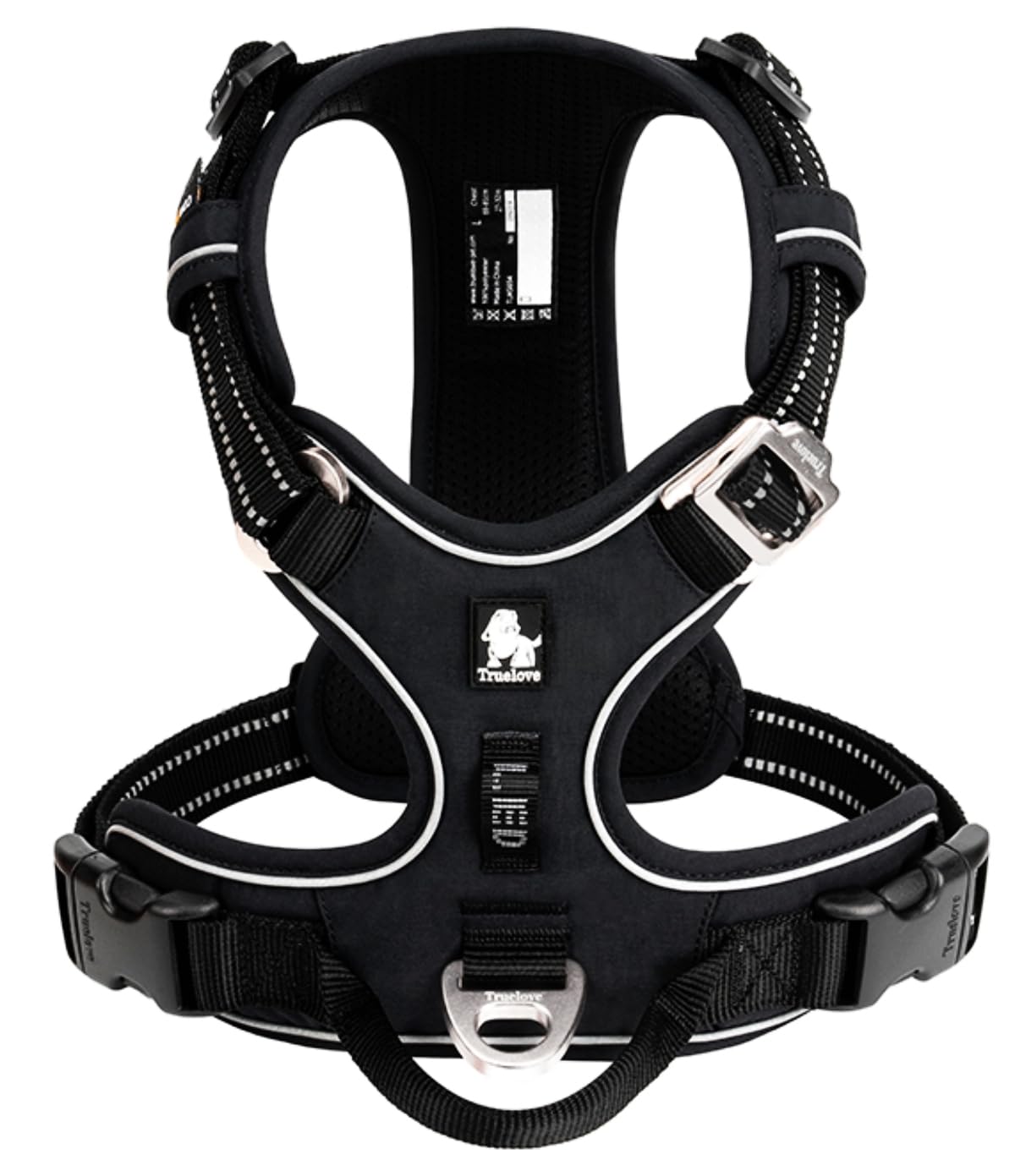 cocomall 2023最新 犬用ハーネス 犬用胴輪 ドッグ ペット用品 ハーネス 3M反射材料 訓練 ナイロン製 小型犬、中型犬、大型犬に向け 通気性 調節可能 (XS, ブラック)