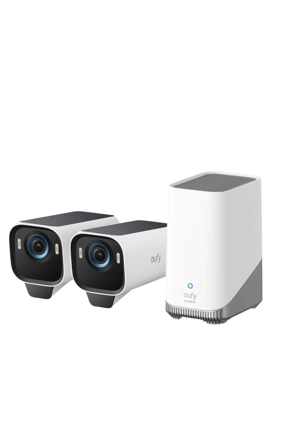Anker Eufy (ユーフィ) eufyCam S3 Pro 2-Cam Kit（屋外用防犯カメラ）【ソーラー充電/顔認識AI技術 / 800万超高画素 / 4K画質 / 防犯対策/ワイヤレス対応/連続給電可能/バッテリー搭載/配線不要 / IP67