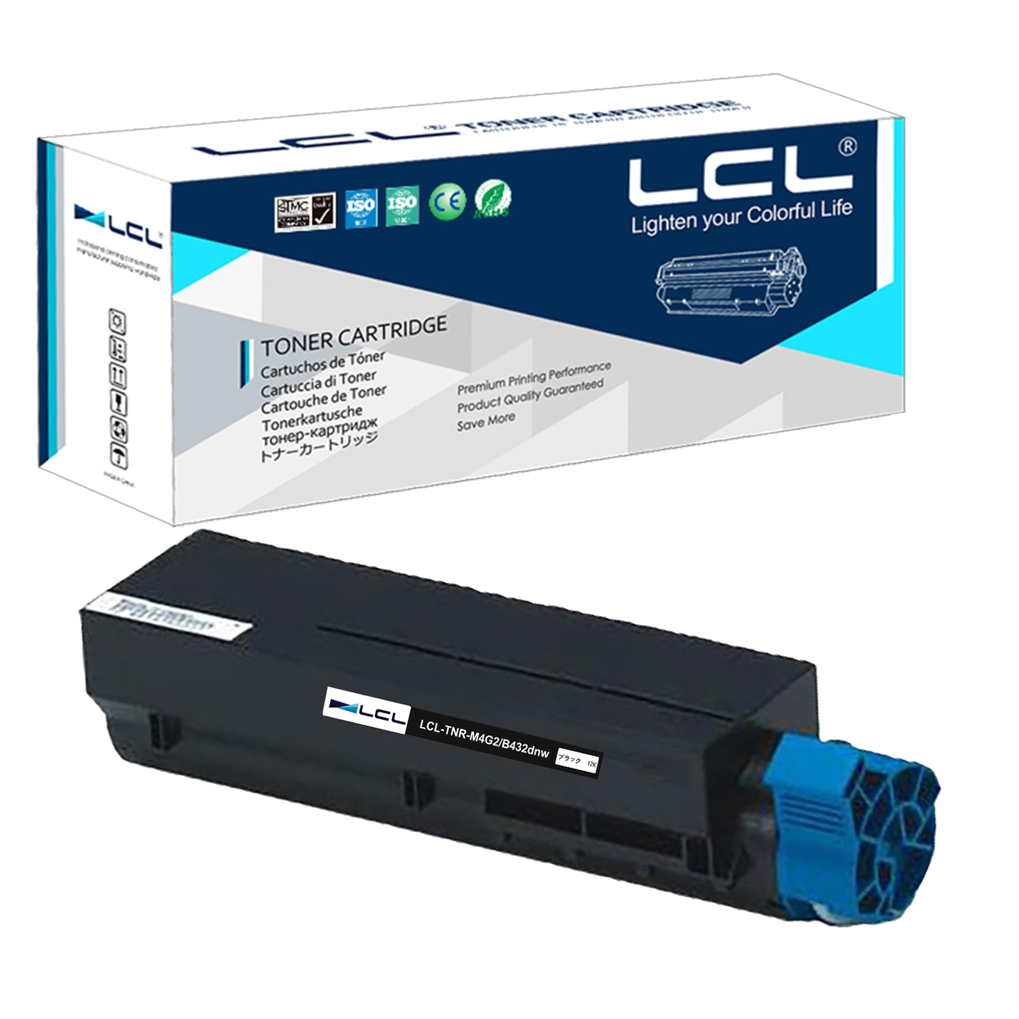 LCL OKI用 TNR-M4G2 TNR-M4G1 B432dnw 12000枚 （1パック ブラック） 互換トナーカートリッジ 対応機種：B432dnw
