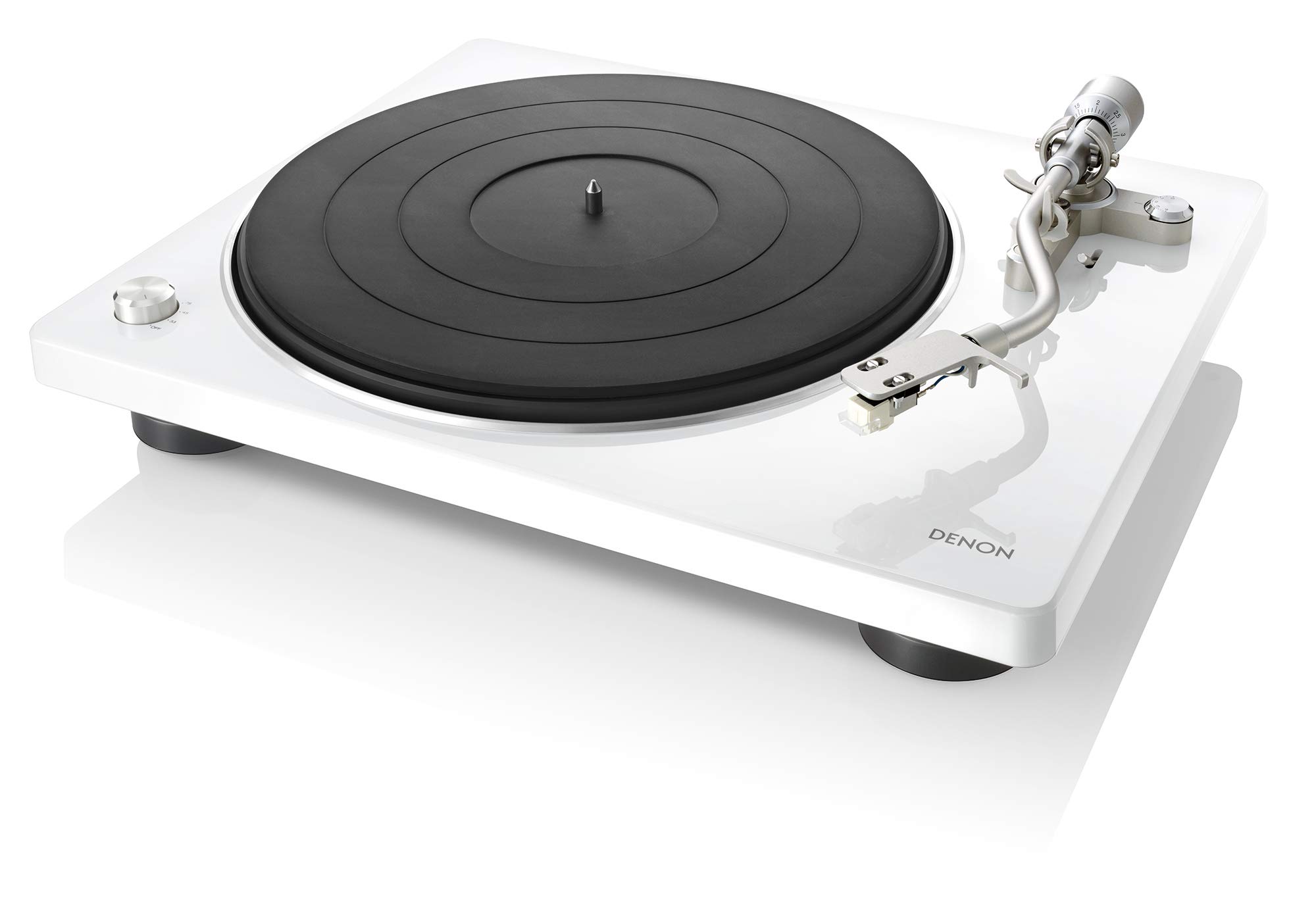 デノン Denon　DP-400 レコードプレーヤー ホワイト DP-400WTEM