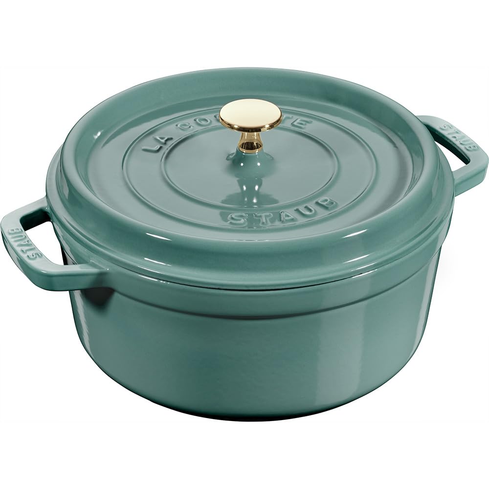 staub ストウブ 「 ピコ ココット ラウンド ユーカリ 24cm 」 大きい 両手 鋳物 ホーロー 鍋 IH対応【シリアルナンバー付き日本正規販売品】 La Cocotte Round Z1025-323｜SelectSHOP 岐阜 店