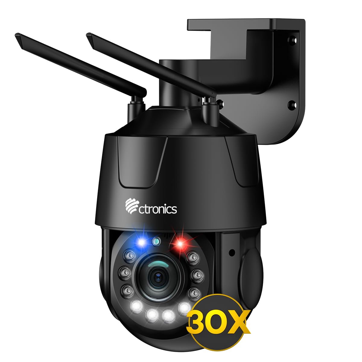 【30倍光学ズーム・PC対応 】Ctronics 防犯カメラ 屋外 5GWi-Fi 5MP AI検知 自動追尾 パトロール機能 オートフォーカス 24時間録画 FTP/NAS/ONVIF/NVR 金属製 声光威嚇 プリセット機能 APモード 家族共有 遠隔｜SelectSHOP 岐阜 店
