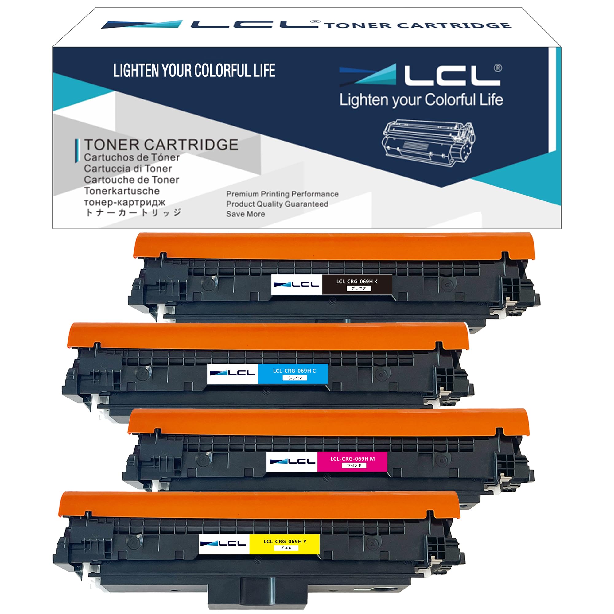LCL Canon用 キャノン用 CRG-069H 互換トナーカートリッジ (4色セット ブラック シアン マゼンタ イエロー) 対応機種：Canon Satera MF751cdw MF753Cdw MF755Cdw LBP671C LBP672C LB｜SelectSHOP 岐阜 店