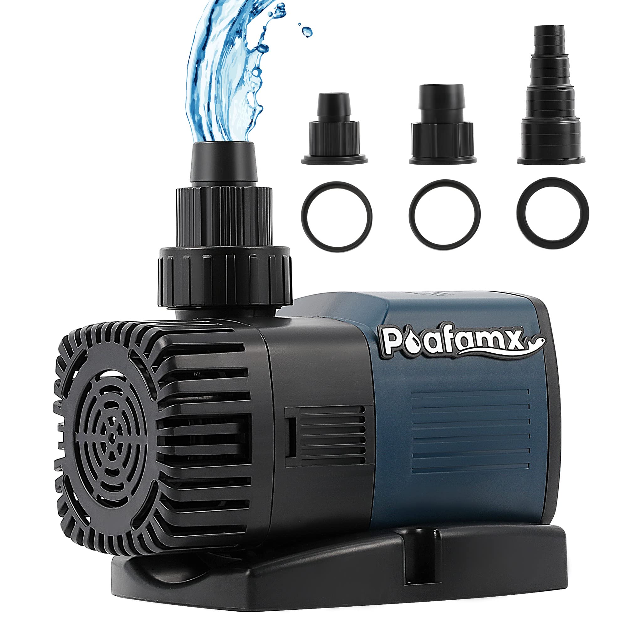 Poafamx 小水中ポンプ 排水ポンプ 吐出量9000L/h 最大揚程5.3m 70W 110V ノズル3つ 静音設計 ガーデニング/水換え/池/水族館/水槽の水循環/庭・農業の水やり (JTP-9000 （110V))｜SelectSHOP 岐阜 店