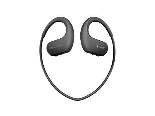 ソニー ヘッドホン一体型ウォークマン Wシリーズ NW-WS413 : 4GB MP3プレーヤー  ブラック NW-WS413 BM