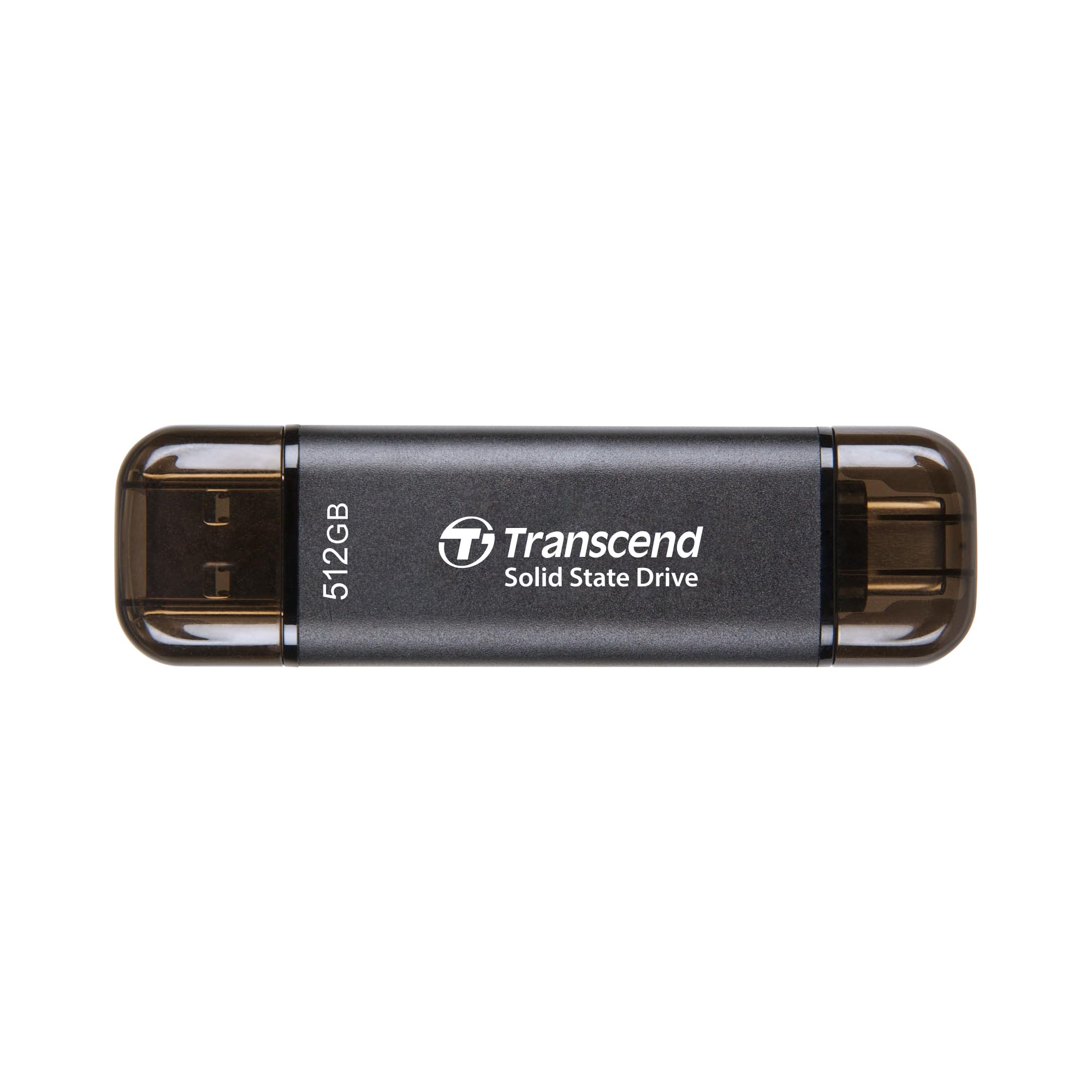 トランセンド ポータブルSSD 512GB 高速 最大1050 MB/s 超小型,軽量11g Type-A/Type-C 両対応 iPhone15対応/PS4/PS5 動作確認済 USB 10Gbps TS512GESD310C-E 【限定】