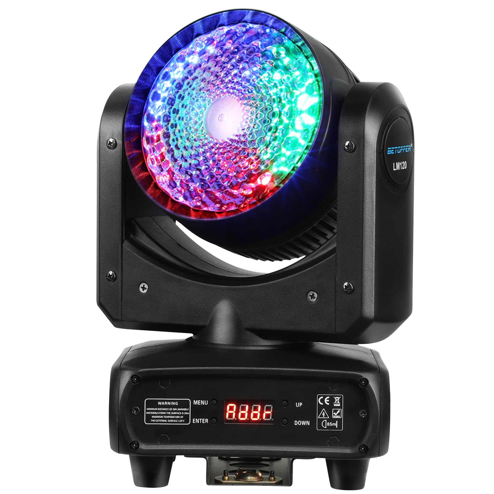 BETOPPER 120W C0B LED RGBW 4-IN-1 揺れるヘッド染色ランプステージライトストリップライト舞台照明撮影録画スポットライト調光ディスコライト回転灯dj ライト disco light for party カラオケパーティーライト 18,699円