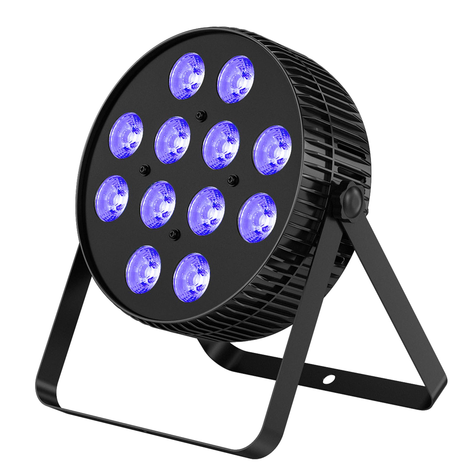 Betopper LED ステージライト、12X18W DJ パーライト、RGB+ライム+アンバー+UV 6-in-1 ウォッシュ/ストロボ効果ステージ照明、DMX512/サウンドアクティブアップライティングライト、DJ、パーティー、コンサート、バー用、1