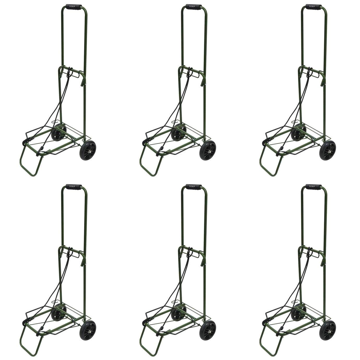 JEJアステージ キャリーカート フィールドキャリー グリッパー FCG-40LG 本体: 奥行45.4cm 本体: 高さ98cm 本体: 幅35.3cm 折りたたみ 軽量 段差 台車 荷物運搬 業務用 引越し 釣り アウトドア 6個セット