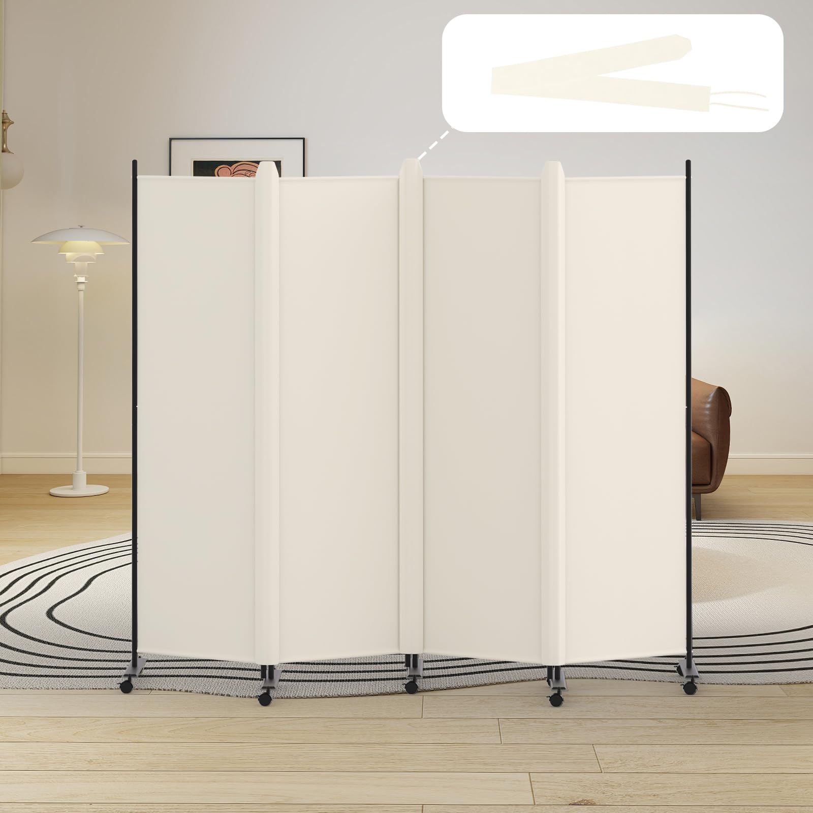 楽天市場】Kokoronaパーテーション間仕切り4連カバーストリップ付き