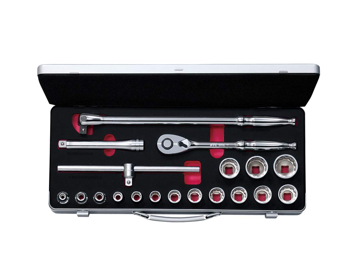 京都機械工具(KTC) ソケットレンチセット TB415W 差込角:12.7mm 19点 1セット|SelectSHOP 岐阜 店