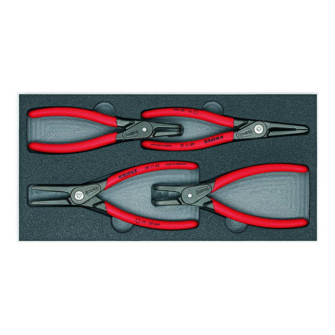 クニペックス KNIPEX 002001V09 精密スナップリングPセット(4ホン トレイツキ) 16,433円