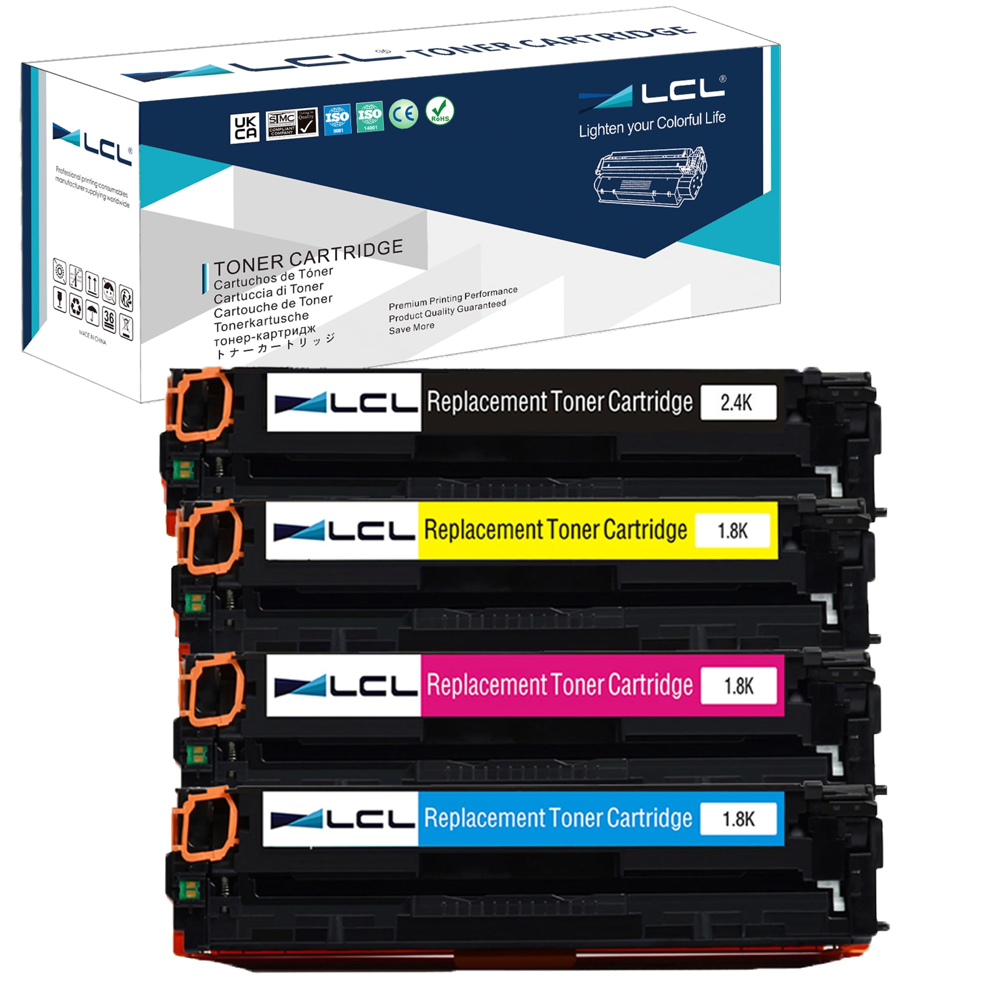 LCL Canon用 CRG-331 CRG-331II CRG-331BLK CRG-331IIBLK CRG-331CYN CRG-331YEL CRG-331MAG 互換トナーカートリッジ （4色セット) 対応機種：Satera LBP7110C L