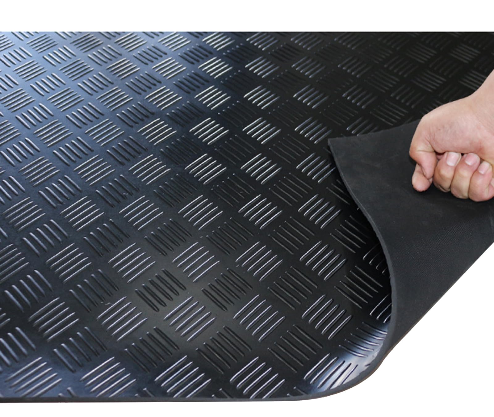 Nisorpa ガレージフロアマット ガレージ ゴム マット 厚さ3mm ゴム製フロアマット ロール ガレージフローリング 100*500cm 滑り止めゴムシート ガレージマット 車下用｜SelectSHOP 岐阜 店