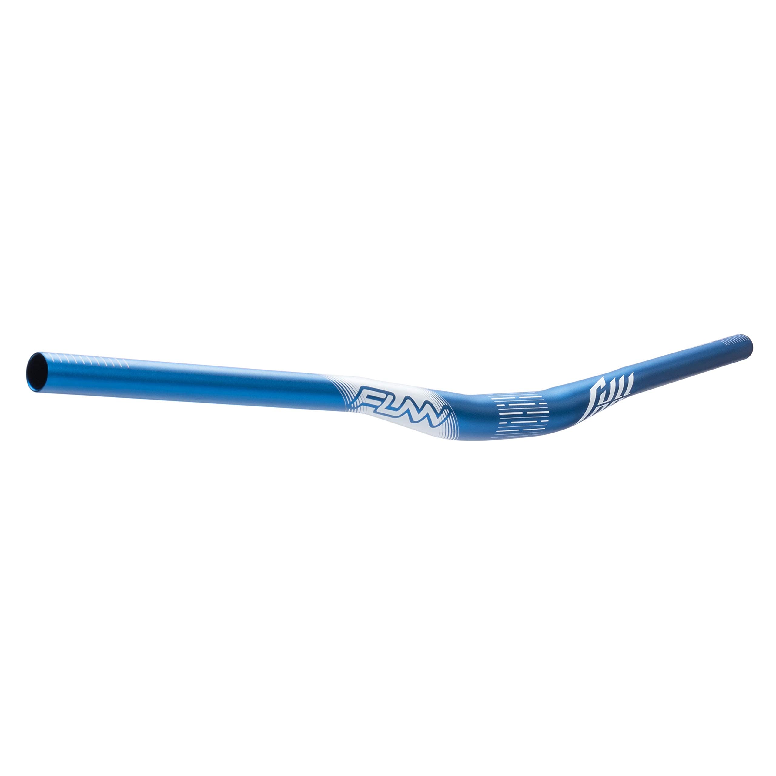 Funn(ファン) フル-オン(Full On)、 MTB、自転車用ハンドルバー、クランプ径:φ31.8mm、幅785mm、耐久性、剛性感、柔軟性、衝撃吸収性、軽量化（15ｍｍ上昇、ブルー）