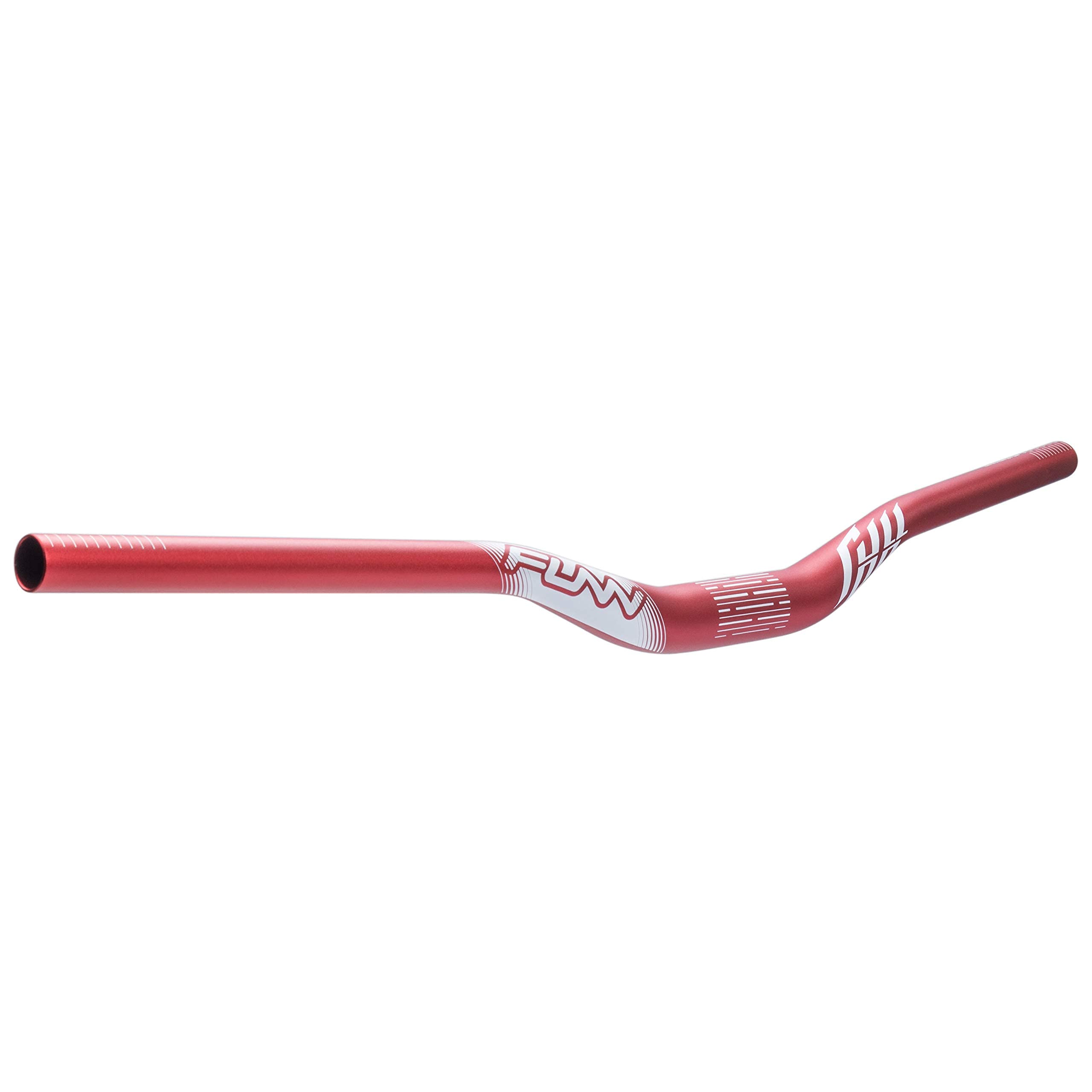 Funn(ファン) フル-オン(Full On)、 MTB、自転車用ハンドルバー、クランプ径:φ31.8mm、幅785mm、耐久性、剛性感、柔軟性、衝撃吸収性、軽量化（30ｍｍ上昇、レッド）