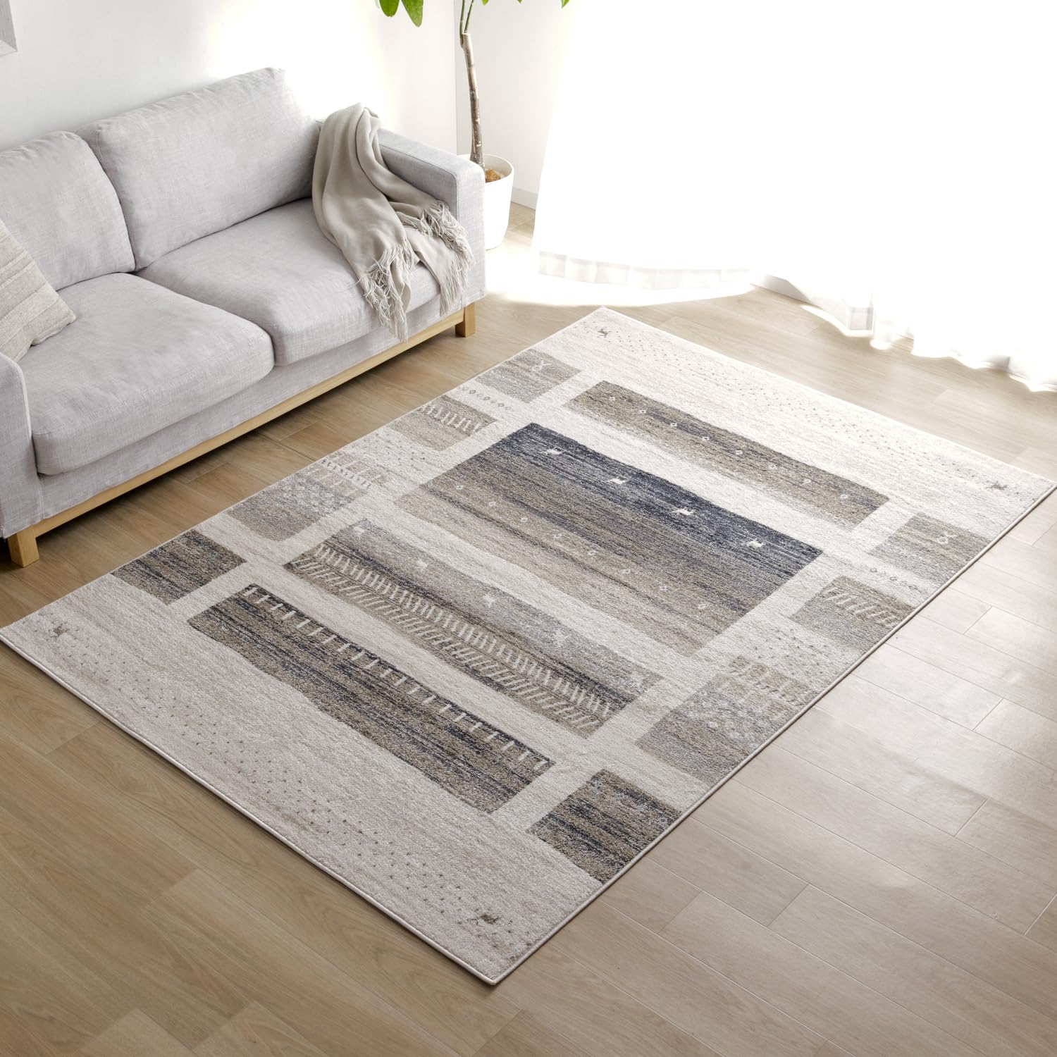 イケヒコ ラグ カーペット ウィルトンラグ カペル 約160×230cm グレー トルコ製 輸入ラグ ルームマット ミックス ウィルトン織り おしゃれ イケヒコ #1322130130401