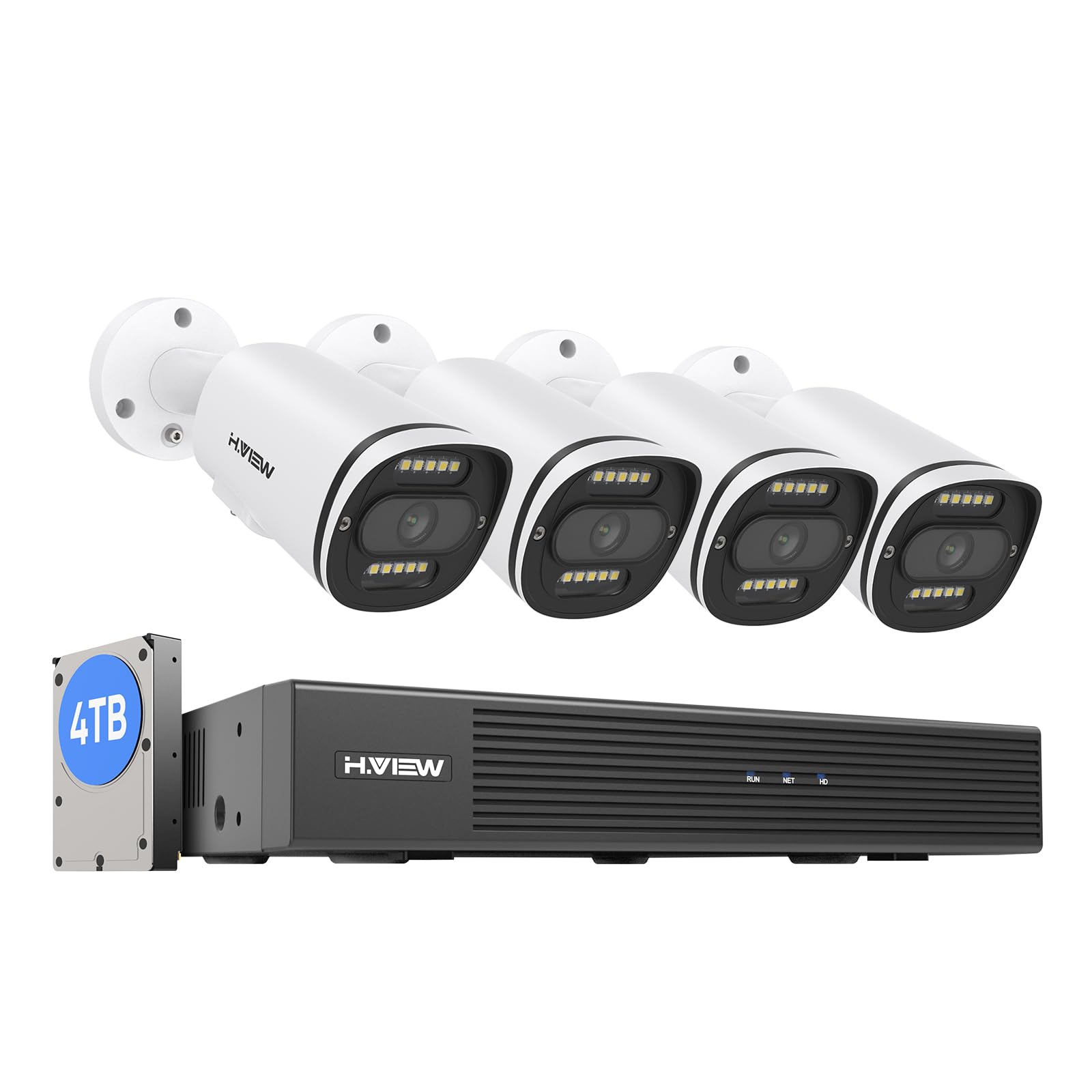 楽天市場】【4K画質・フルカラー撮影・双方向音声】H.View防犯カメラ