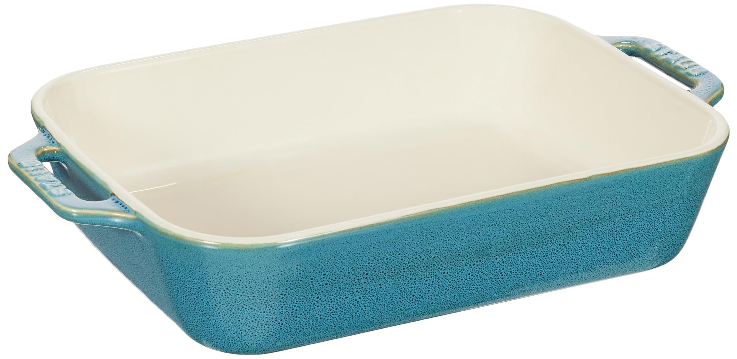 ストウブ(Staub) 「 レクタンギュラー ディッシュ 青緑色 27×20糎 」 陶芸 グラタン皿 オーヴン 陰電子領域相応う 【日本置き目売りわたす品】 Dish 40511-886
