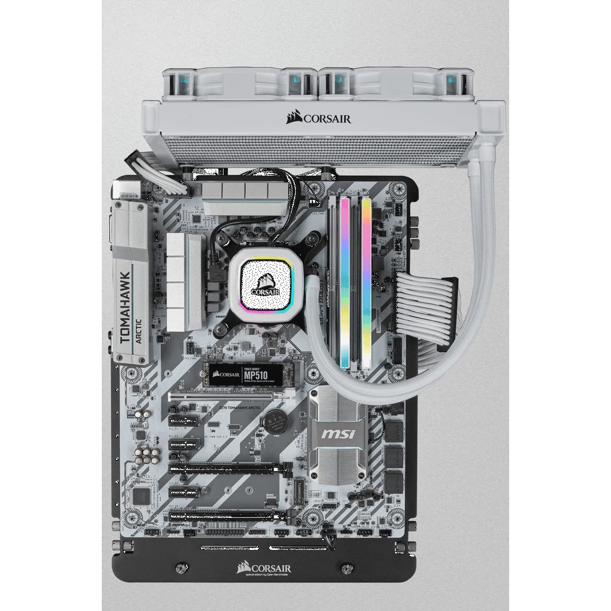 CORSAIR DDR4-3600MHz デスクトップPC用 メモリ VENGEANCE RGB PRO SLシリーズ 32GB [16GB×2枚] CMH32GX4M2D3600C18W (PC4-28800) ホワイト