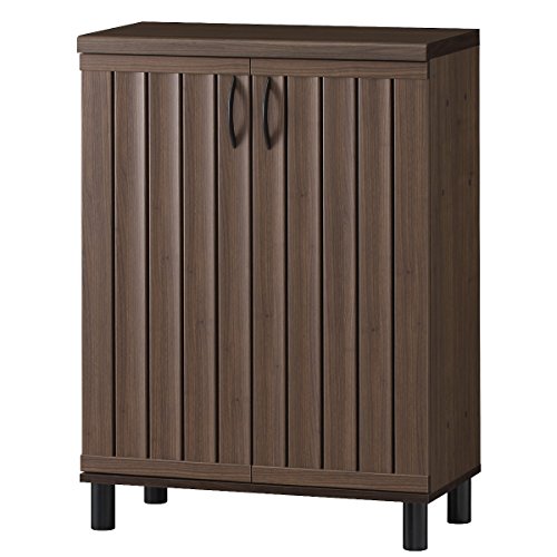 白井産業 シューズ ラック ダークブラウン 幅75 高さ102.6 奥行36.2cm GBT-1075D ガルバートン｜SelectSHOP 岐阜 店