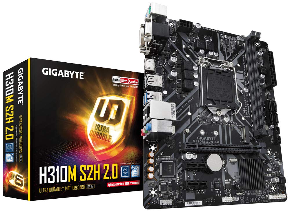 GIGABYTE ギガバイト H310M S2H 2.0 M-ATX マザーボード [Intel H310 チップセット搭載] MB4623