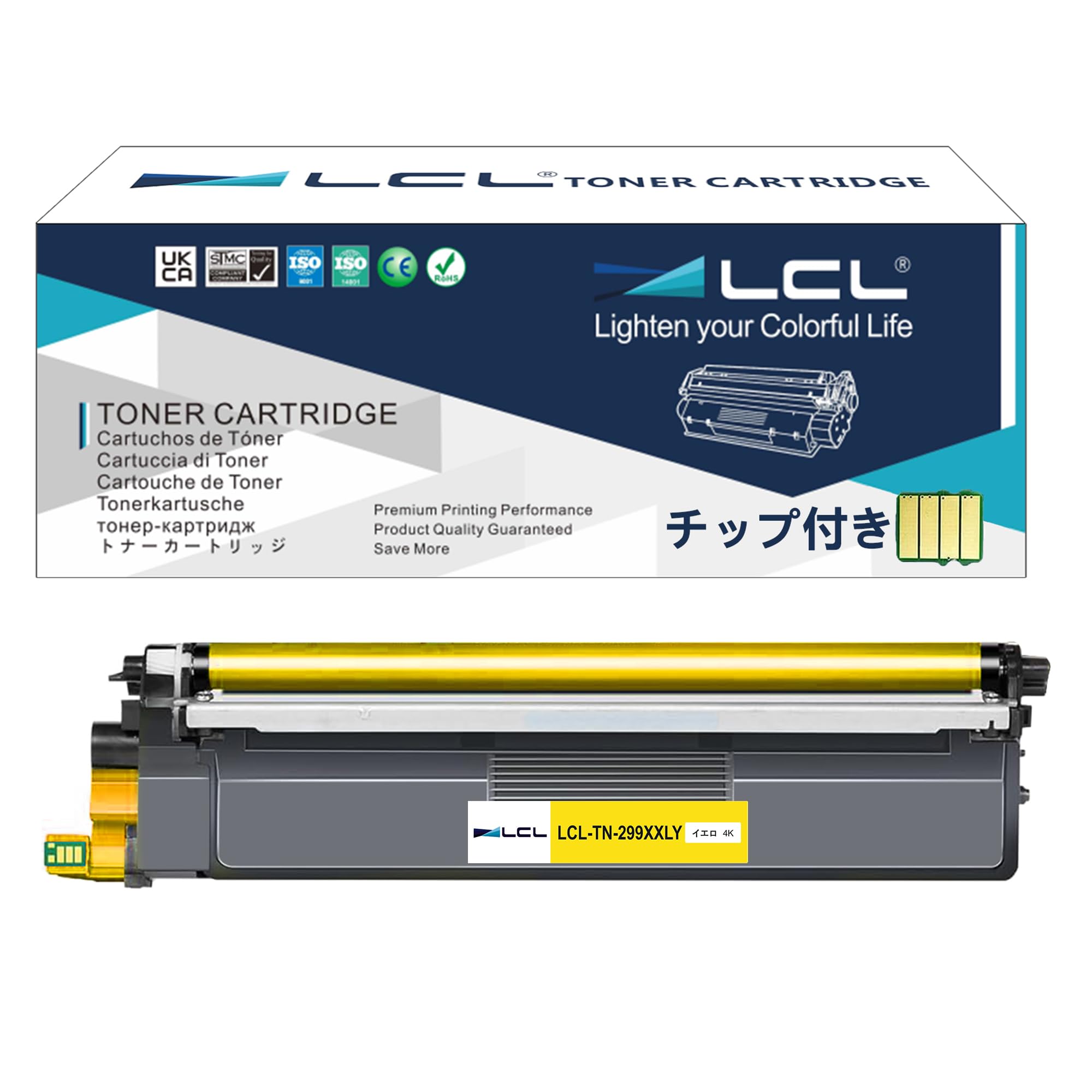 LCL Brother用 ブラザー用 TN299XXL TN299XXLY 互換トナーカートリッジ 4000枚 (1パック イエロー) 対応機種：Brother HL-L3240CDW MFC-L3780CDW