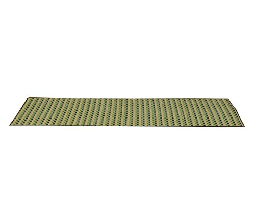 イケヒコ キッチンマット い草 い草マット 国産 ドット柄 Fドロップ グリーン 約80×240cm #8230920