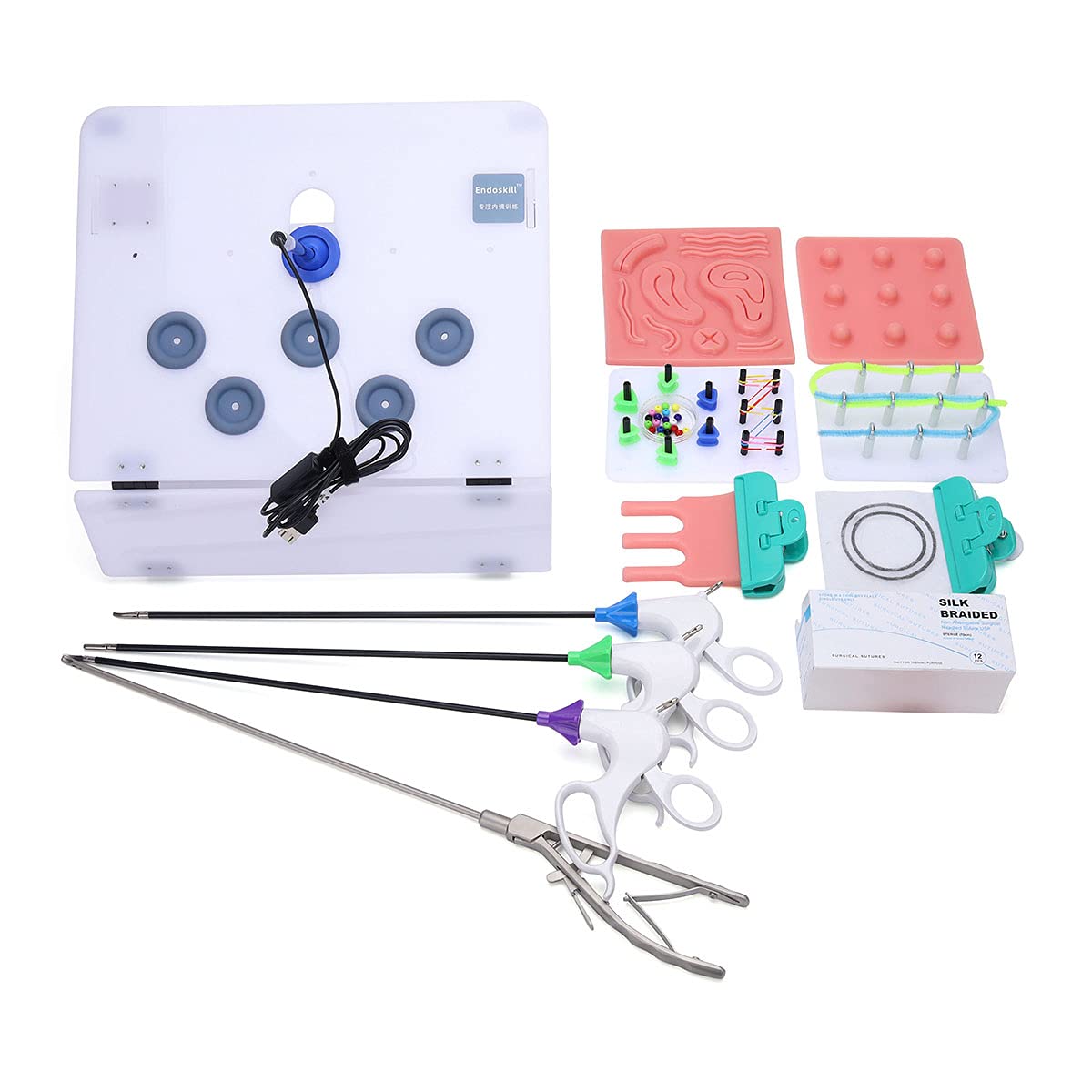 medclimber 腹腔鏡手術訓練 縫合練習キット腹腔鏡 縫合セット HD USB内視鏡 4腹腔鏡練習器具 8トレーニングモジュール医学生 腹腔鏡トレーニング｜SelectSHOP 岐阜 店