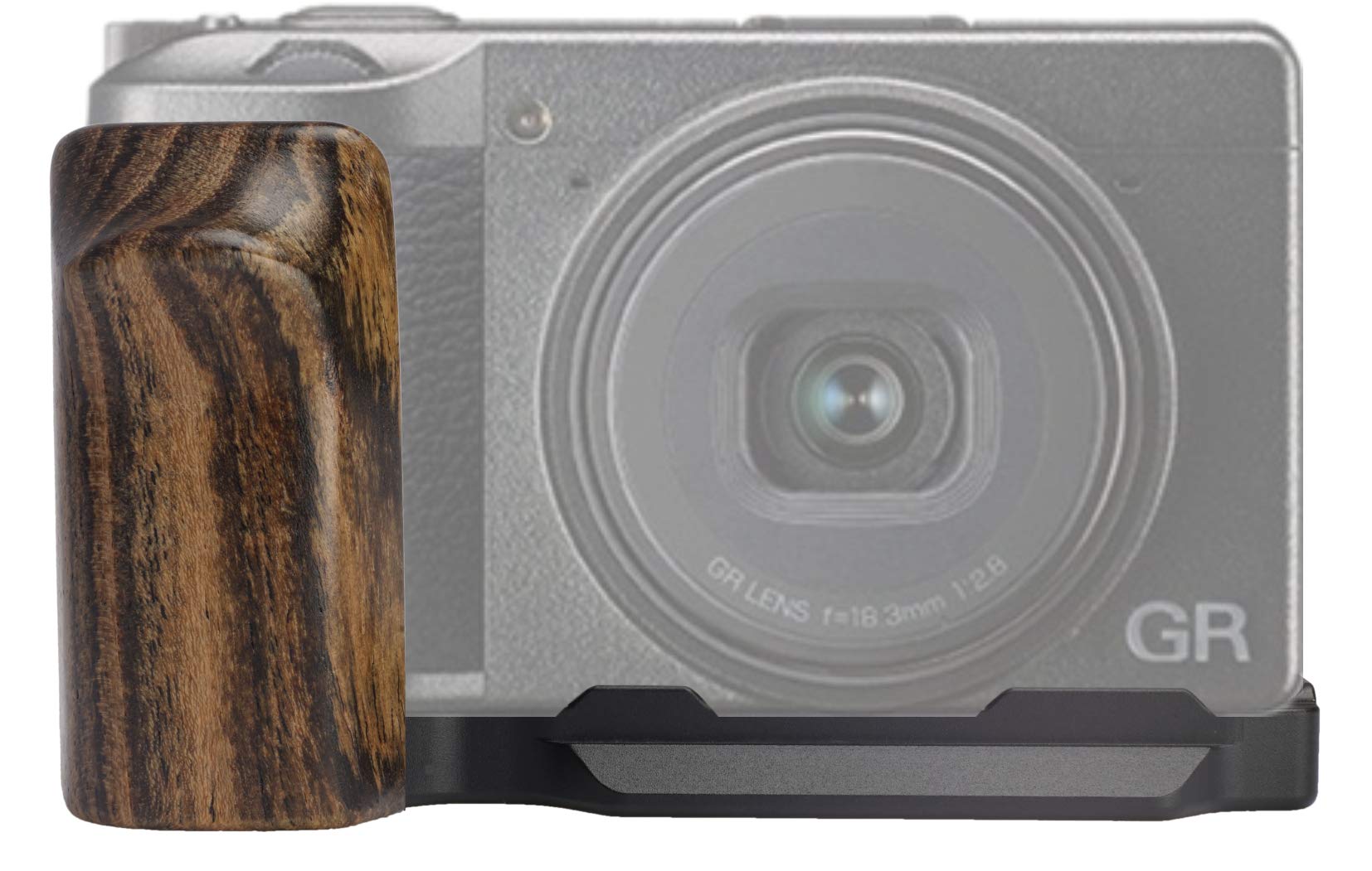 WEPOTO Ricoh GR III GR IIIx 用ハンドグリップメタル黄金檀木材(GP-GR3)｜SelectSHOP 岐阜 店