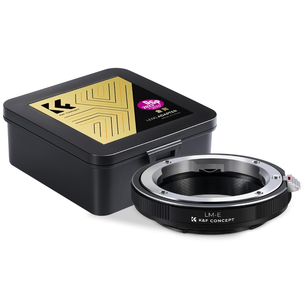 K&F Concept マウントアダプター Leica ライカMマウントレンズ ソニー対応 Eマウント NEXカメラ 装着用 変換 レンズアダプター LM-NEX マウント変換リング 高精度 無限遠実現 メーカー直営店