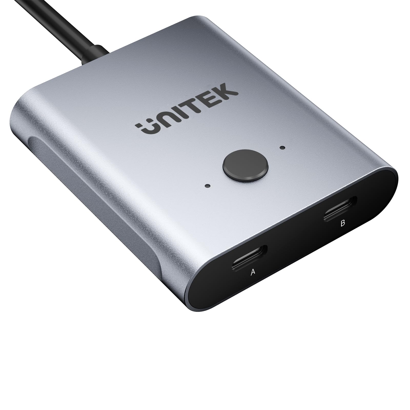 Unitek USB-C KVMスイッチャー スイッチング 1in2out/2in1out USB双方向スイッチセレクター 2台のコンピュータで1台のデバイスを共有 USB 8K@60Hzビデオ 10Gbpsデータ転送 100W充電 USB-Cケーブル付属