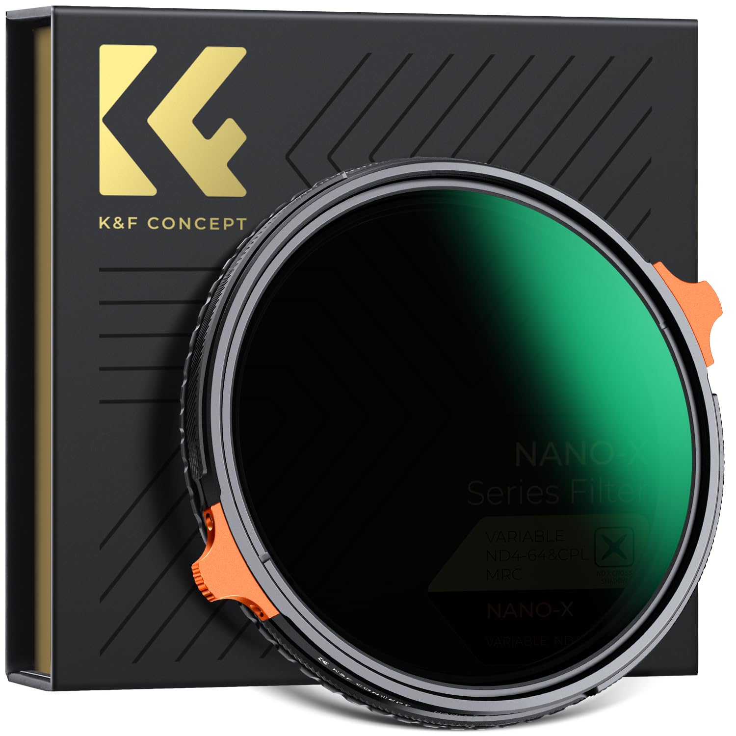 K&F Concept 77mm 可変NDフィルター ND4-64&CPLフィルター 2in1 一枚二役 多機能フィルター 両面28層ナノコーティング 防水撥油キズ防止 偏光 【メーカー直営店】｜SelectSHOP 岐阜 店