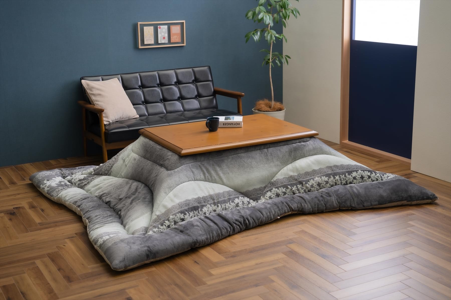 [Ikehiko Corporation] こたつ用掛けふとん 4550317218798 グレー 正方形