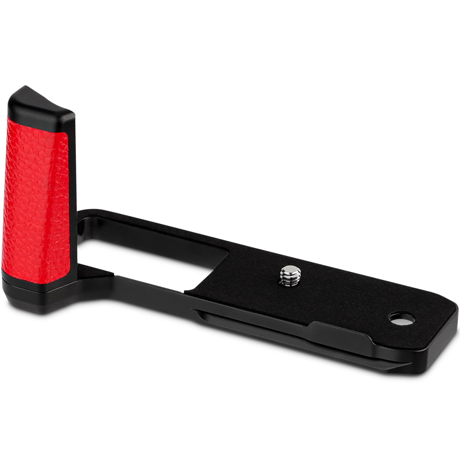 Haoge ハンドル ハンドグリップ 富士フイルム GFX100RF カメラボディ用 L字型グリップブラケット レッド Arca-Swiss 標準プレート付き