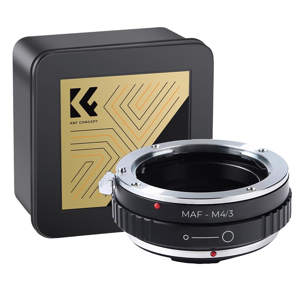 K&F Concept マウントアダプター Minolta対応 ミノルタ Aマウント AFレンズ Sony対応 ソニー Aマウントレンズ Micro 4/3 マイクロフォーサーズ M4/3マウントカメラボディ用 変換 レンズアダプター 無限遠実現 高精度